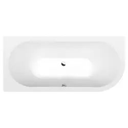 VIVA L wanna asymetryczna 175x80x47 cm, biały mat (lewa)  70119.11