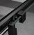 SIGMA SIMPLY BLACK drzwi prysznicowe przesuwne, wejście z rogu 80 cm, szkło brick GS2480B rolki