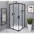 SIGMA SIMPLY BLACK kabina prysznicowa kwadratowa 800x800 mm, wejście z rogu, szkło czyste GS2180BGS2180B