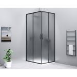 SIGMA SIMPLY BLACK kabina prysznicowa prostokątna 1000x900 mm, instalacja L/R wejście z rogu, szkło brick GS2410B-03