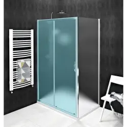 SIGMA SIMPLY Ścianka prysznicowa boczna 70x190 cm szkło matowe Brick GS4370