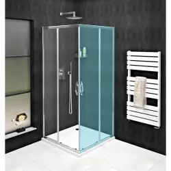 SIGMA SIMPLY Drzwi prysznicowe przesuwne 110x190 cm szkło czyste GS2111