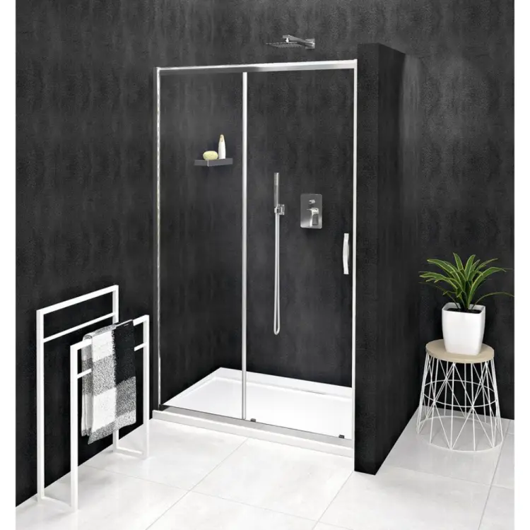 SIGMA SIMPLY Drzwi prysznicowe do wnęki przesuwne 110x190 cm szkło czyste GS1111