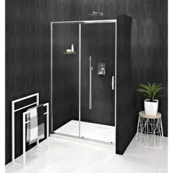 SIGMA SIMPLY Drzwi prysznicowe do wnęki przesuwne 120x190 cm szkło czyste GS1112
