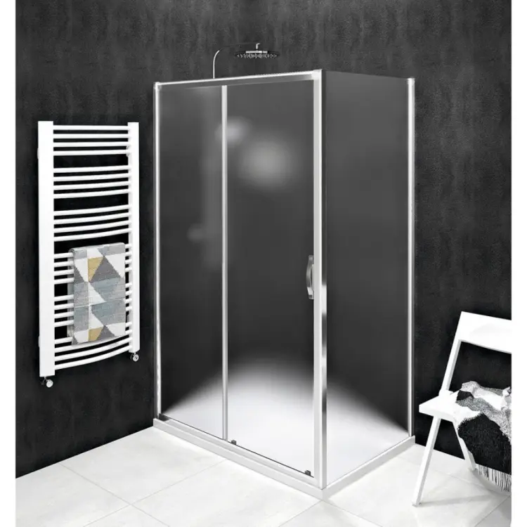 SIGMA SIMPLY Kabina prysznicowa narożna prostokątna 100x80x190 cm, L/P szkło matowe Brick GS4210GS4380