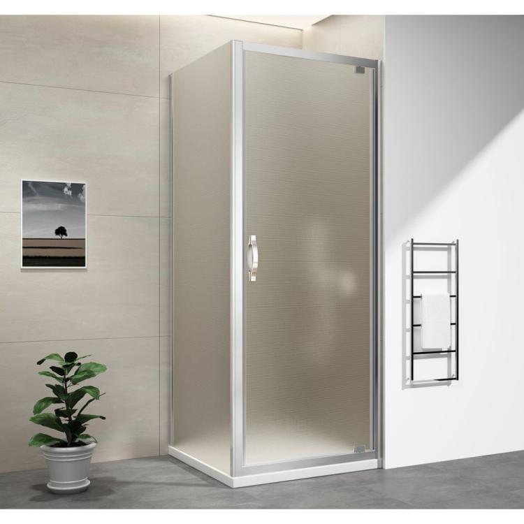 SIGMA SIMPLY Kabina prysznicowa 90x100x190 cm, drzwi obrotowe L/P szkło matowe Brick GS3899GS4310