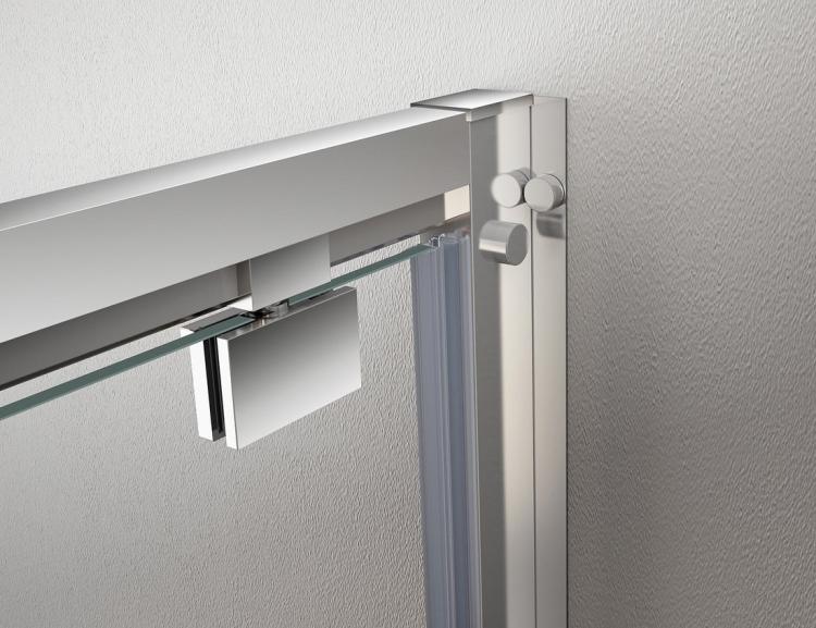 SIGMA SIMPLY Kabina prysznicowa 90x100x190 cm, drzwi obrotowe L/P szkło matowe Brick GS3899GS4310  profil