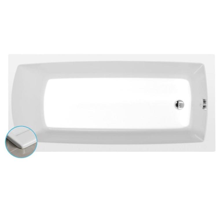LILY SLIM wanna prostokątna 150x70x39cm, biała 72273S