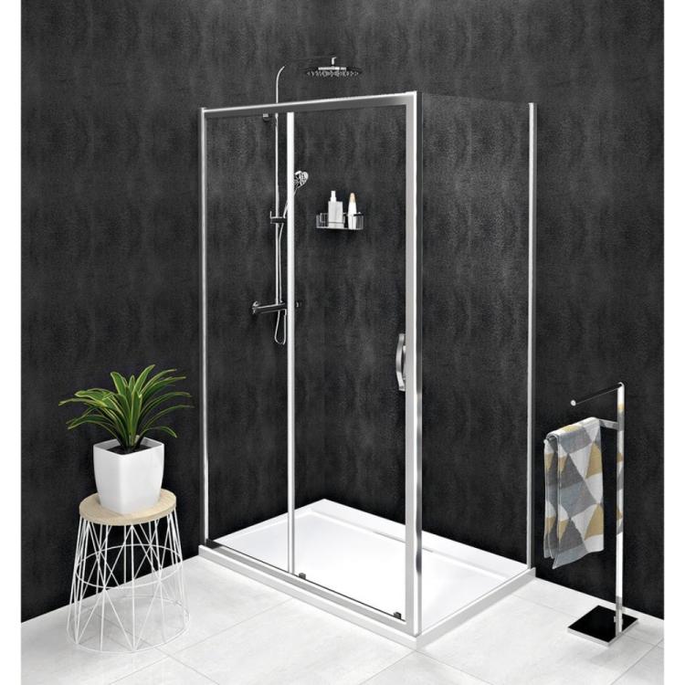 SIGMA SIMPLY Kabina prysznicowa narożna prostokątna 110x75x190 cm, L/P szkło czyste GS1111GS3175