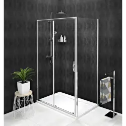 SIGMA SIMPLY Kabina prysznicowa narożna prostokątna 140x75x190 cm, L/P szkło czyste GS1114GS3175