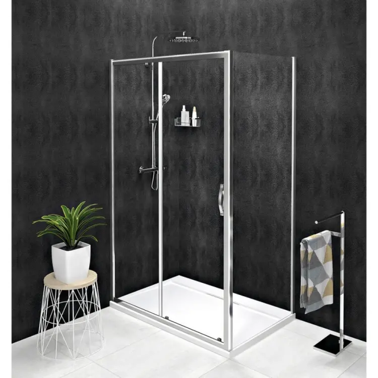 SIGMA SIMPLY Kabina prysznicowa narożna prostokątna 140x80x190 cm, L/P szkło czyste GS1114GS3180