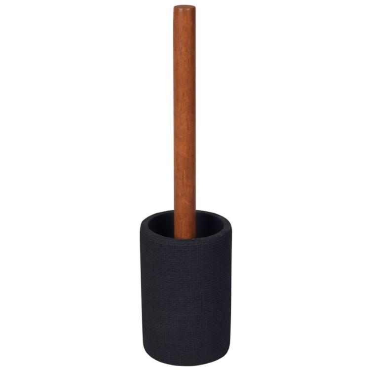 CRAFT szczotka WC do postawienia, czarny/drewno 8572