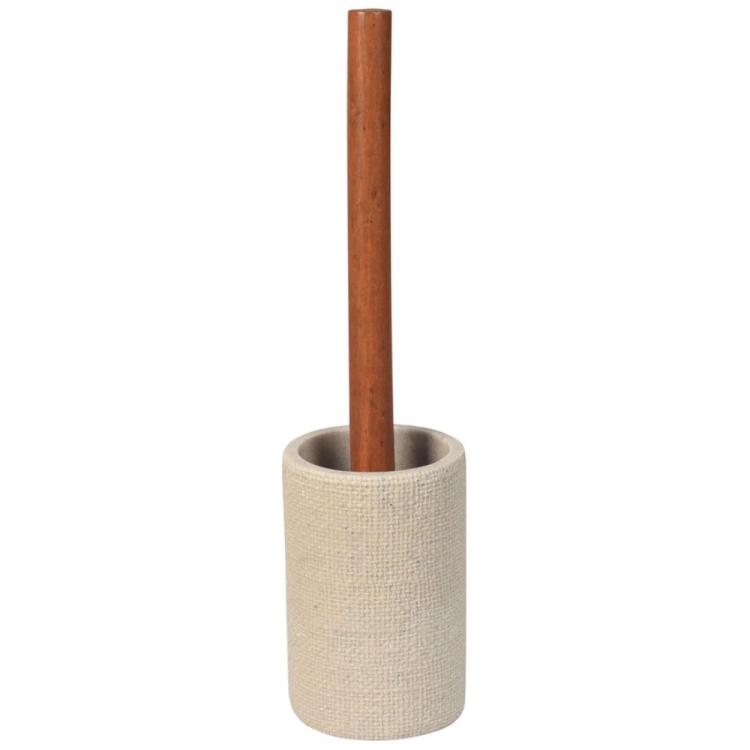 CRAFT szczotka WC do postawienia, beżowy/drewno 8568