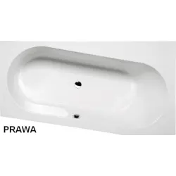 ASTRA WR Wanna akrylowa asymetryczna 165x90 cm (prawa) 31611