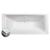 KALDERA SLIM Wanna prostokątna 180x80x40cm, biała 60611S