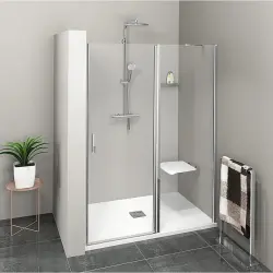 ZOOM drzwi prysznicowe 150x190 cm, szkło czyste ZL1315