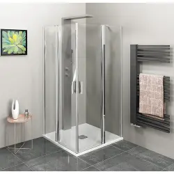 ZOOM  Kabina prysznicowa narożna kwadratowa 90x90x190 cm ZL5415