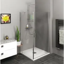 ZOOM  kabina prysznicowa prostokątna 100x80x190 cm wariant L/P ZL1210ZL3280