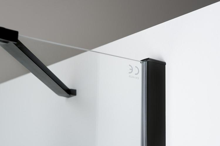 ZOOM BLACK ścianka boczna 900 mm, szkło czyste ZL3290B góra