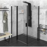 ZOOM BLACK Kabina prysznicowa narożna prostokątna 140x90x200 cm ZL1314BZL3290B
