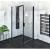 ZOOM BLACK Kabina prysznicowa narożna prostokątna 80x90x200 cm ZL1280BZL3290B
