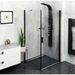 ZOOM BLACK Kabina prysznicowa narożna prostokątna 90x80x200 cm ZL1290BZL3280B