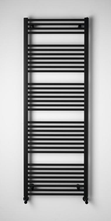 DIRECT Grzejnik łazienkowy 600x1680 mm, 1013 W, czarny mat ILR66B na ścianie