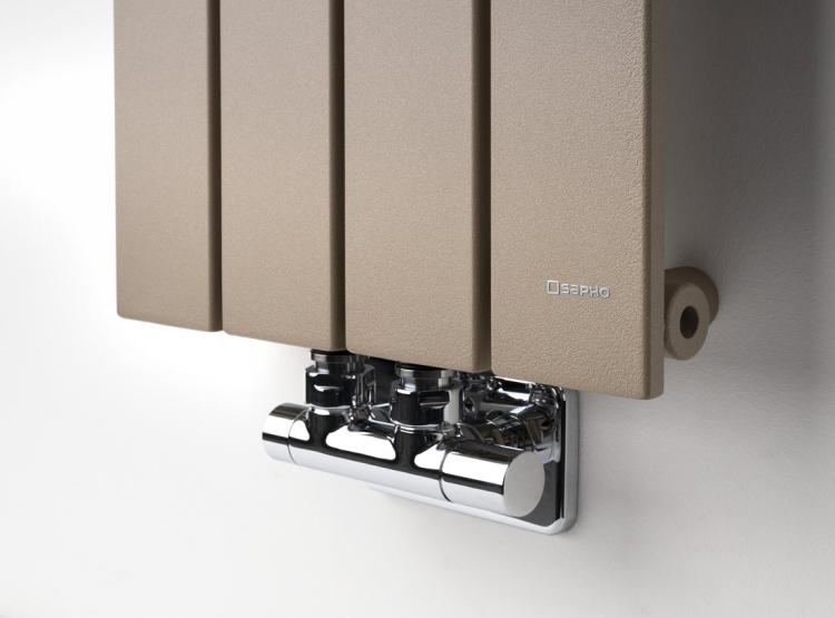 COLONNA Grzejnik łazienkowy dekoracyjny 298x1800 mm 614 W piaskowiec IR142S podłączenie