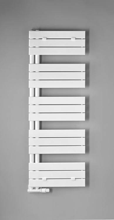 MYTHOS grzejnik łazienkowy 500x1430 mm, 602 W, biały LLM514W na scianie