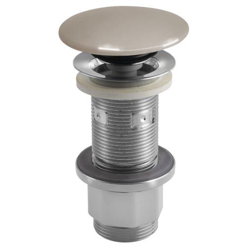 Korek umywalkowy 5/4'', klik-klak, betonowy grzybek, 10-80 mm, piaskowy półpołysk AS914