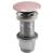 Korek umywalkowy 5/4'', klik-klak, betonowy grzybek, 10-80 mm, różowy półpołysk AS921