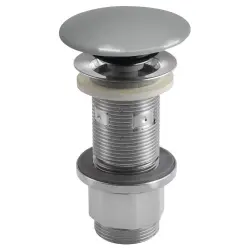 Korek umywalkowy 5/4'', klik-klak, betonowy grzybek, 10-80 mm, szary półpołysk AS917