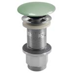Korek umywalkowy 5/4'', klik-klak, betonowy grzybek, 10-80 mm, zielony półpołysk AS923