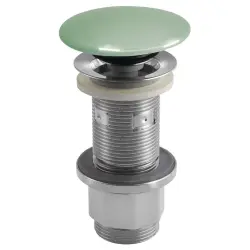 Korek umywalkowy 5/4'', klik-klak, betonowy grzybek, 10-80 mm, zielony półpołysk AS923