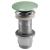 Korek umywalkowy 5/4'', klik-klak, betonowy grzybek, 10-80 mm, zielony półpołysk AS923