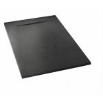 SMC Brodzik starylowy prostokątny 100x80x2,6 cm  czarny 1080B