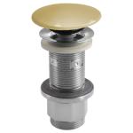 Korek umywalkowy 5/4'', klik-klak, betonowy grzybek, 10-80 mm, żółty półpołysk AS922