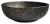 RONDANE umywalka ceramiczna nablatowa, średnica 41 cm marmur portoro AR435PT bok