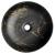 RONDANE umywalka ceramiczna nablatowa, średnica 41 cm marmur portoro AR435PT z góry