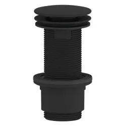 Korek umywalkowy 5/4'', niezamykany, duży korek, 10-80mm, ABS/czarny mat CV1232B