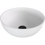 BANERA ROUND umywalka kompozytowa nablatowa, średnica 39 cm, biały mat 14337MAT