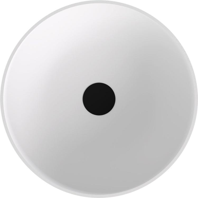 BANERA ROUND umywalka kompozytowa nablatowa, średnica 39 cm, biały mat 14337MAT  z góry