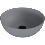 BANERA ROUND umywalka kompozytowa nablatowa, średnica 39 cm, szary mat 14337.31