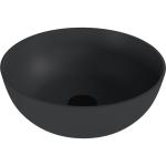 BANERA ROUND umywalka kompozytowa nablatowa, średnica 39 cm, antracyt mat 14337.51