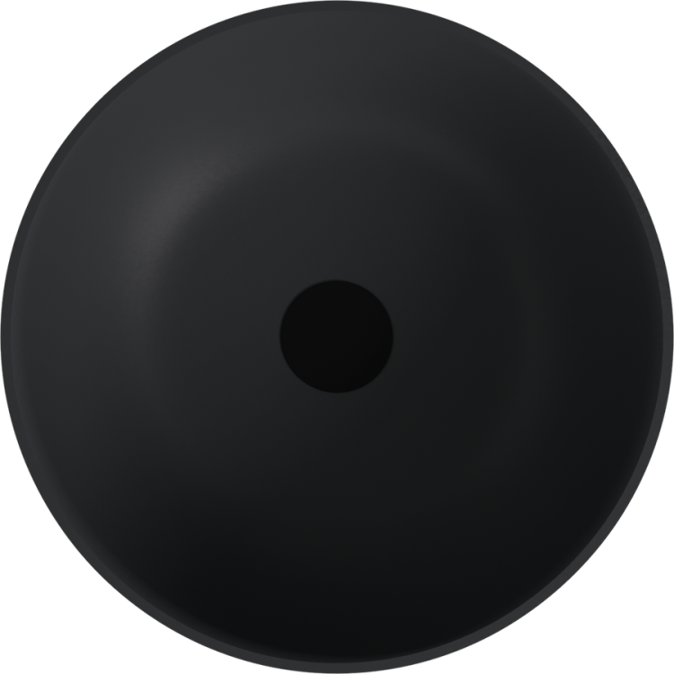 BANERA ROUND umywalka kompozytowa nablatowa, średnica 39 cm, antracyt mat 14337.51 z góry
