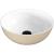 BANERA ROUND umywalka kompozytowa nablatowa, średnica 39 cm, biały/beż mat 14337.82