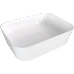 BANERA SQUARE umywalka kompozytowa nablatowa, 50x36 cm, biały 14596