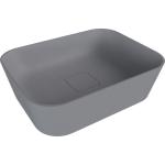 BANERA SQUARE umywalka kompozytowa nablatowa, 50x36 cm, szary mat 14596.31