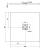 FLEXIA brodzik kompozytowy z możliwością docinania brąz mat 90x90x3cm 71546.71 - wymiarowanie
