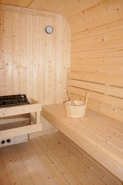 GÖTEBORG Sauna zewnętrzna ogrodowa 4 osobowa sucha Fińska  świerk  F60220 siedzisko